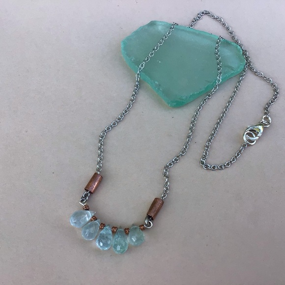 Sundance Charm Aquamarine Necklace - Picture 6 of 10